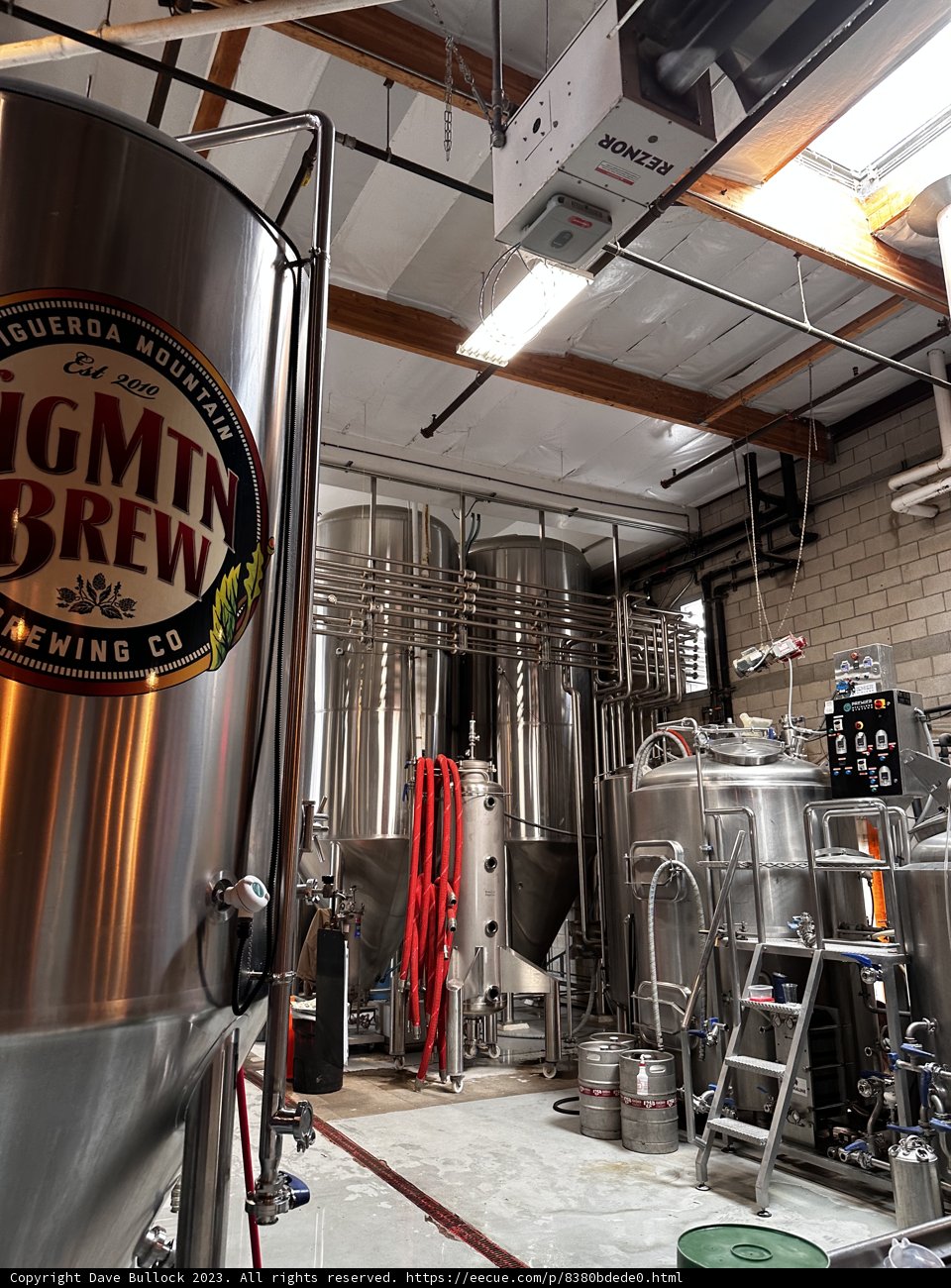 Metallic Brewery Tank