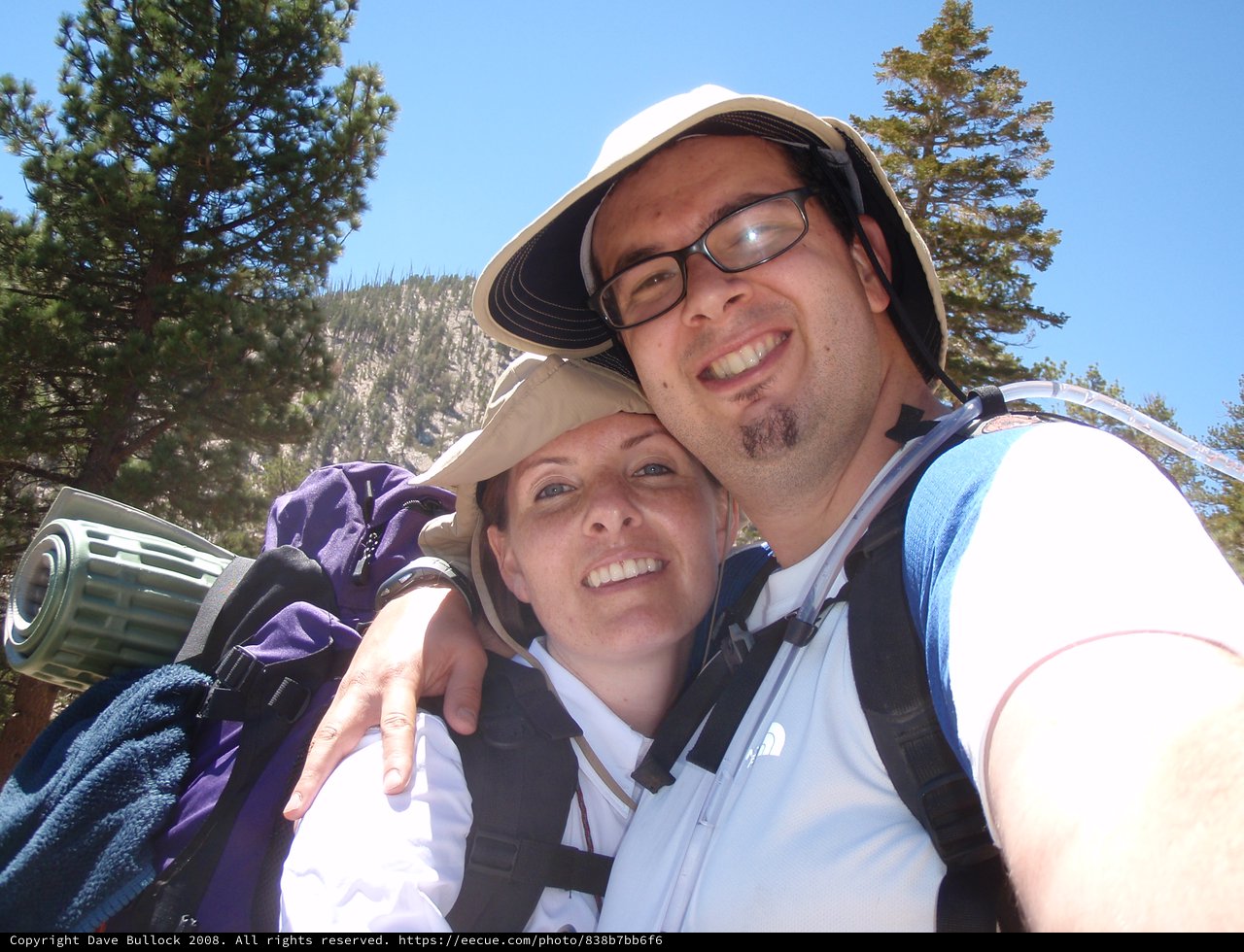 Hiking Couple Selfie in San Gorgonio Wilderness