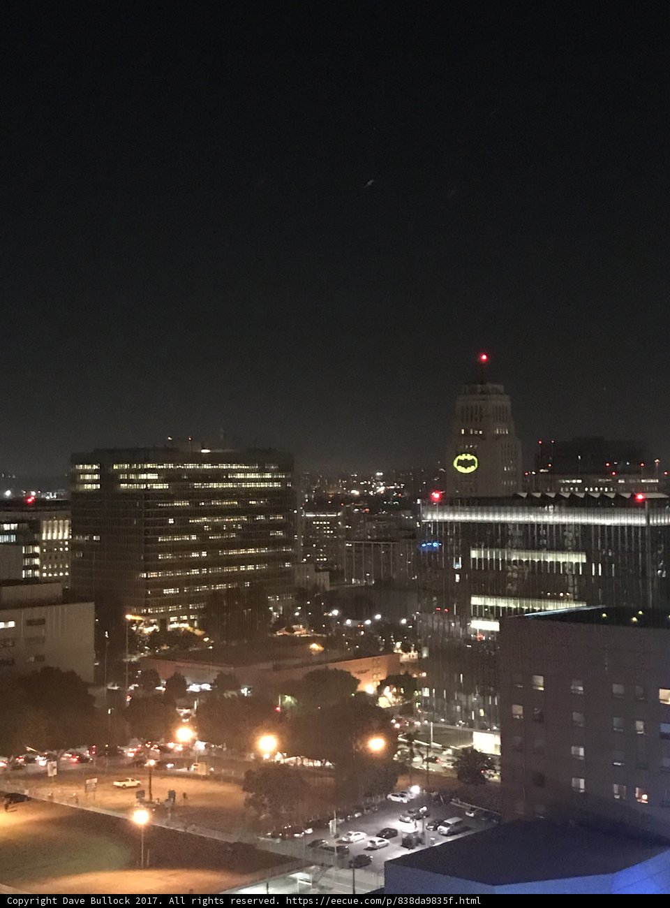 City Lights Shine Bright at Night