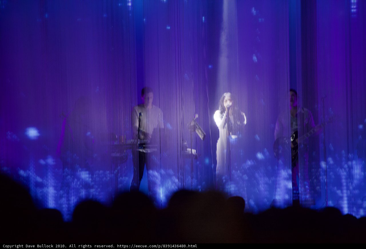 Blue Lights and a Stunning Stage Presence