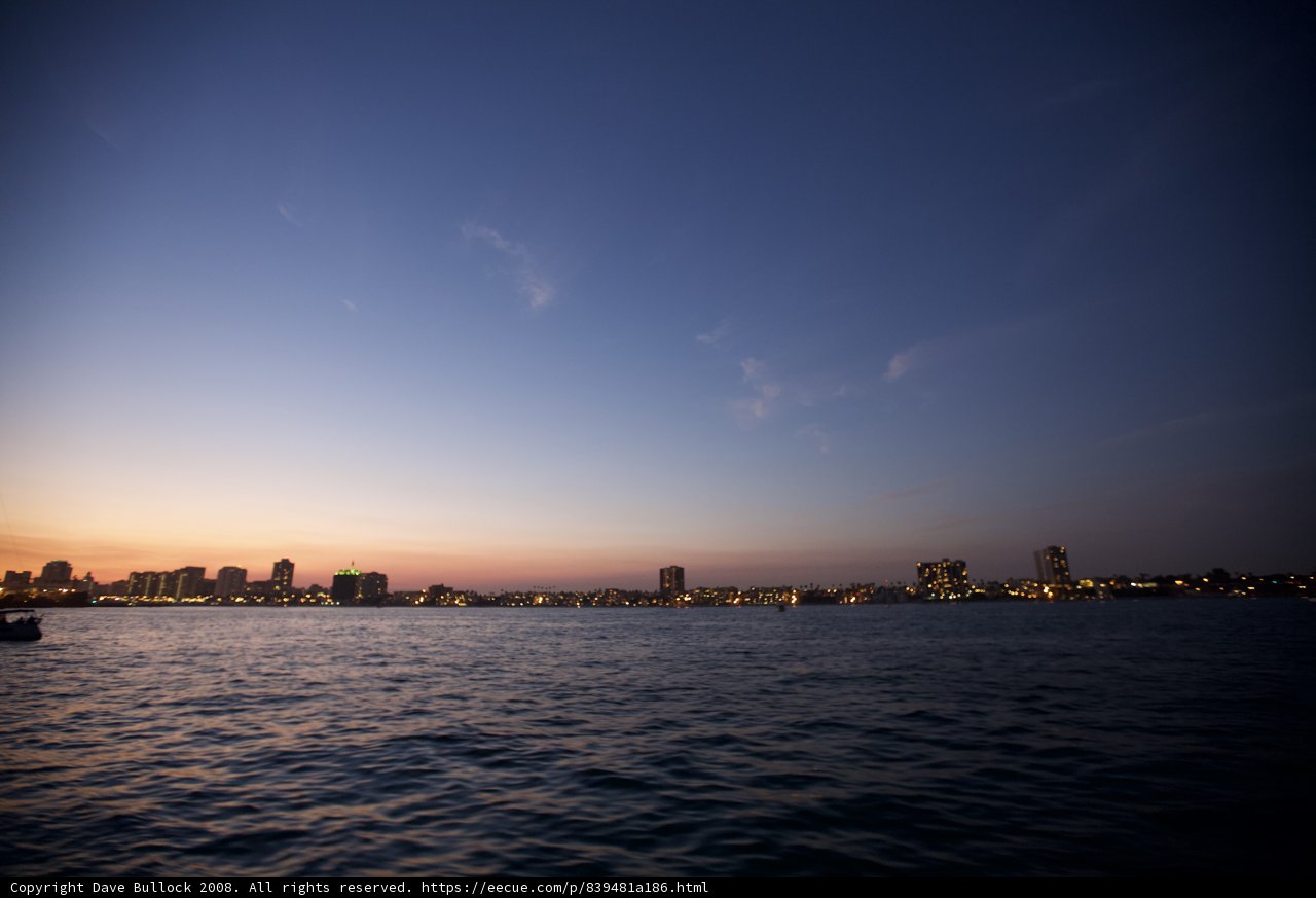 Sunset over the City Skyline