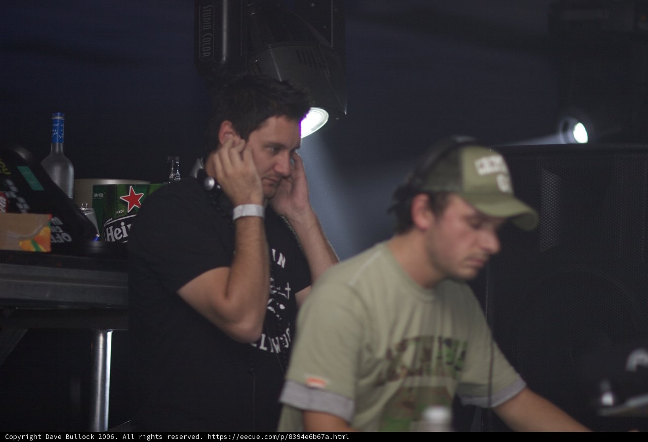 Andy C enjoying a night out