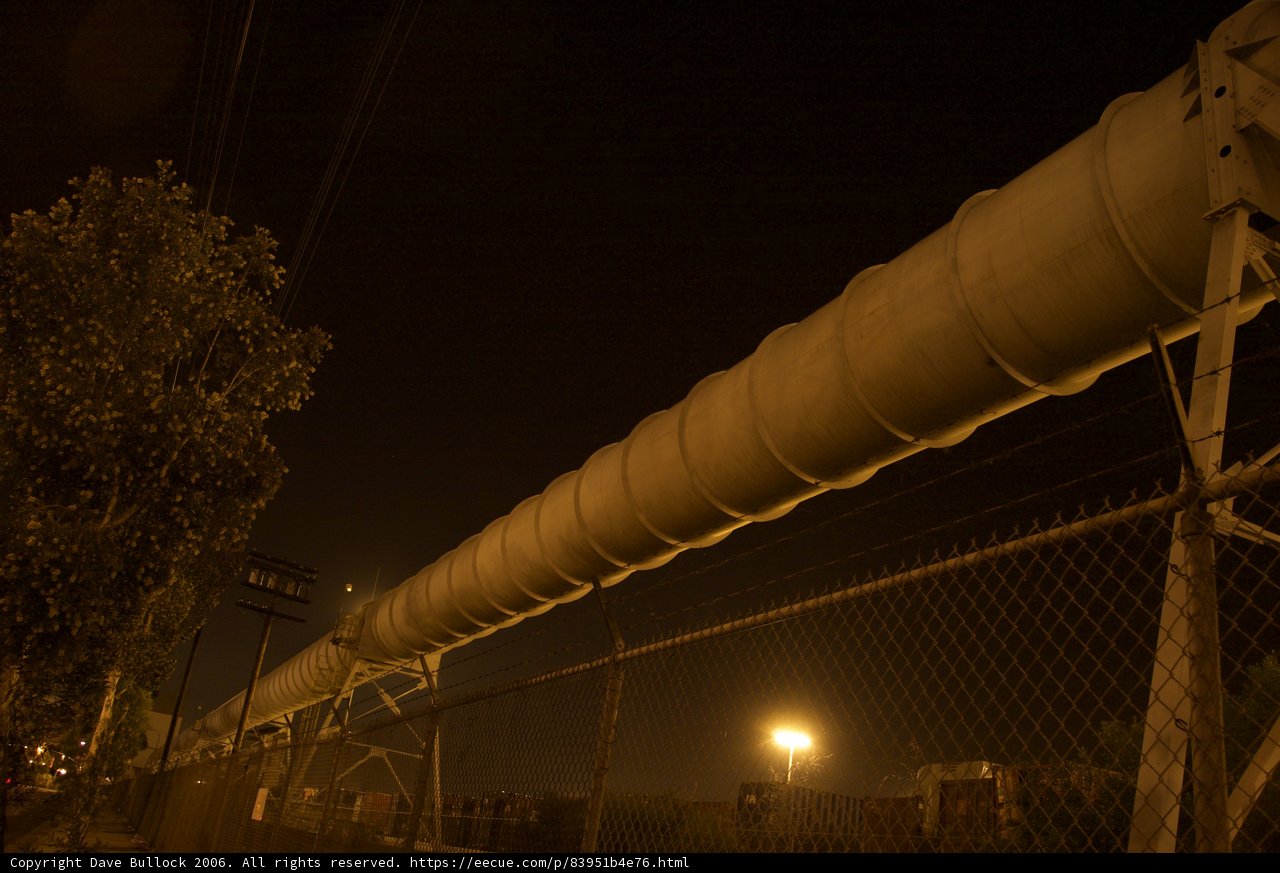 Pipeline Under the Night Sky