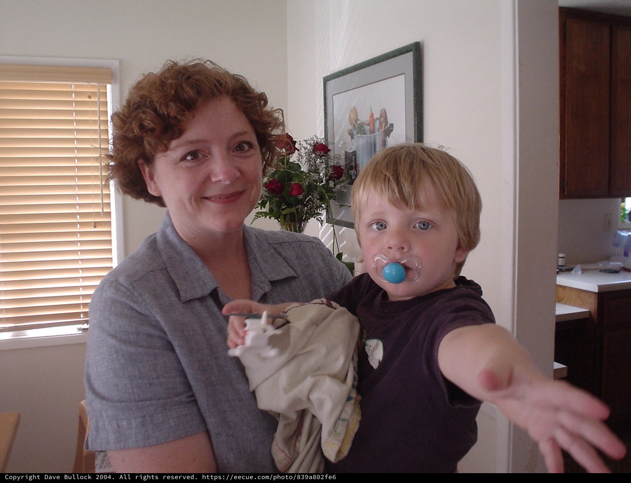 Mom and Toddler Share a Playful Indoor Moment