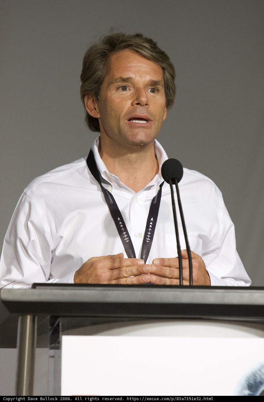 Addressing the crowd
