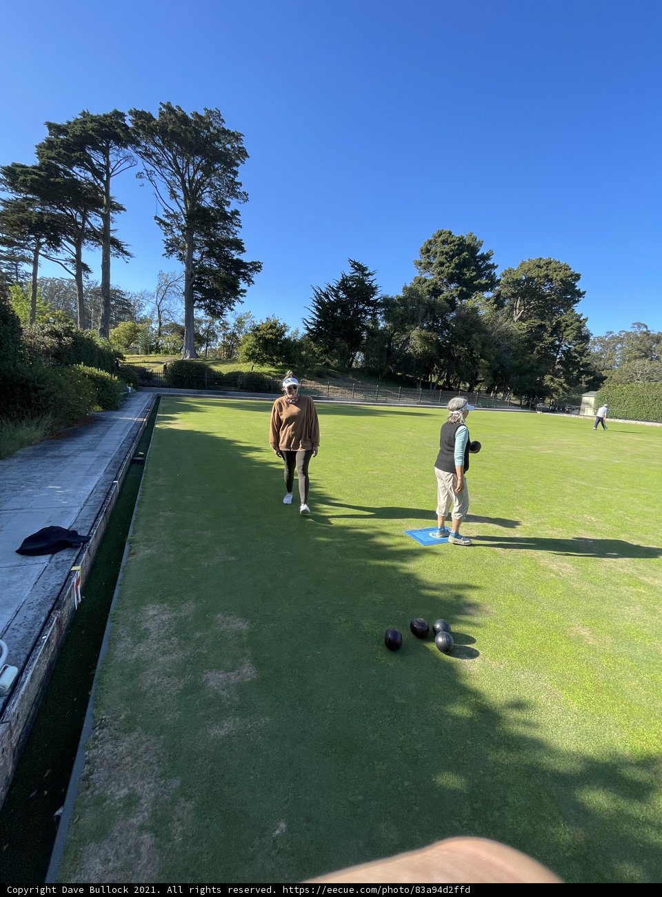 A Friendly Game of Lawn Bowls under the Golden Sky