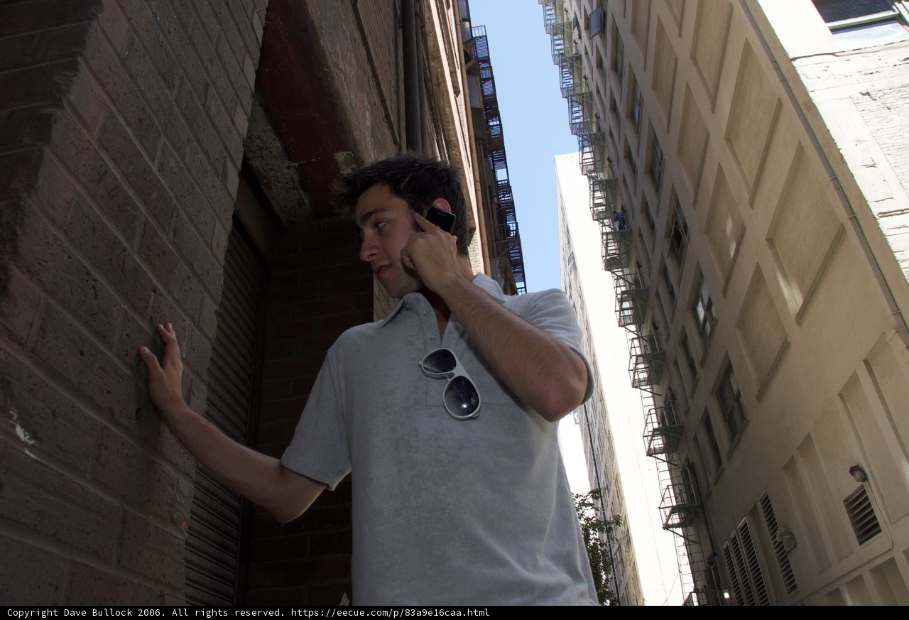 Cell Phone Conversation in the City