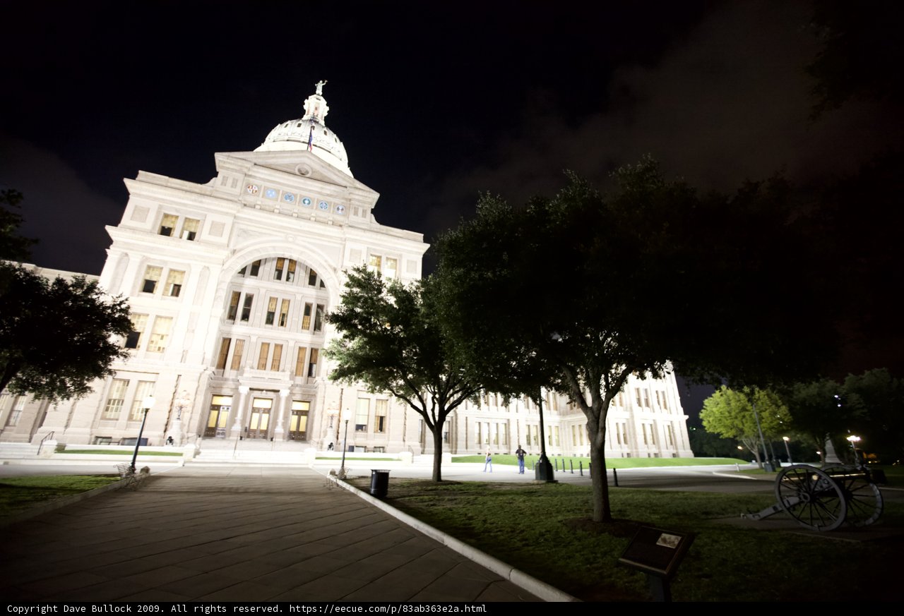 Austin City Hall at Night