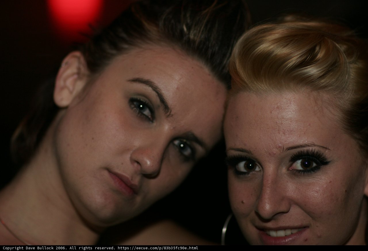 Two Women Strike a Pose for the Camera