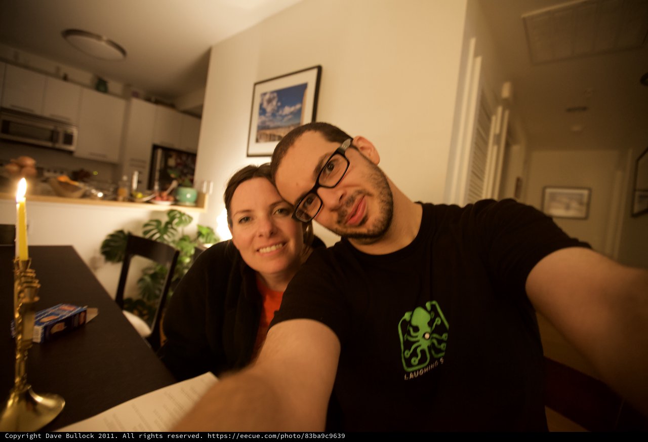 Cozy Candlelit Selfie with Dave and Penelope