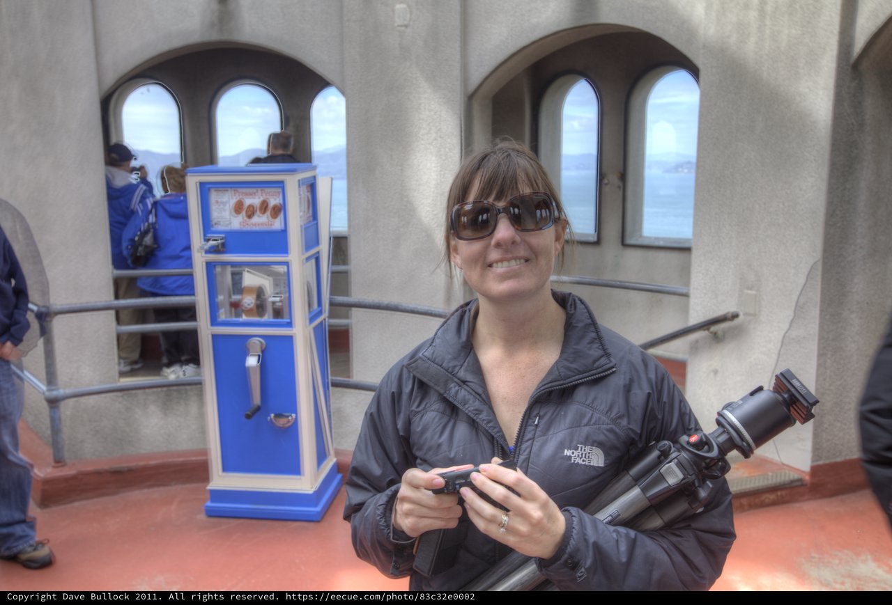 Photographer Smiling at Golden Gate Tower Overlook