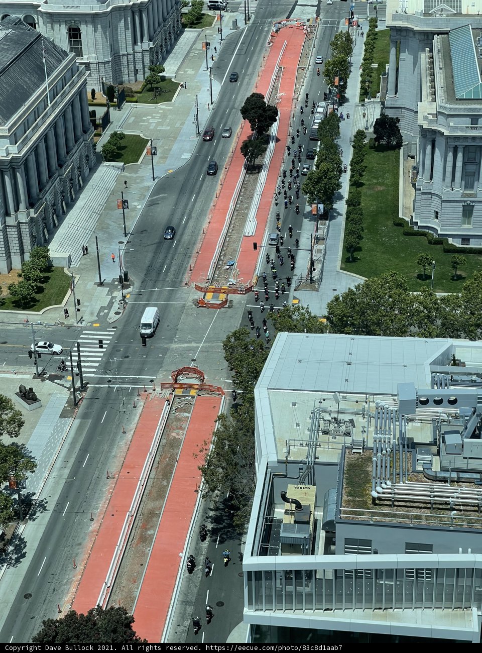 Striped Street in the Heart of San Francisco
