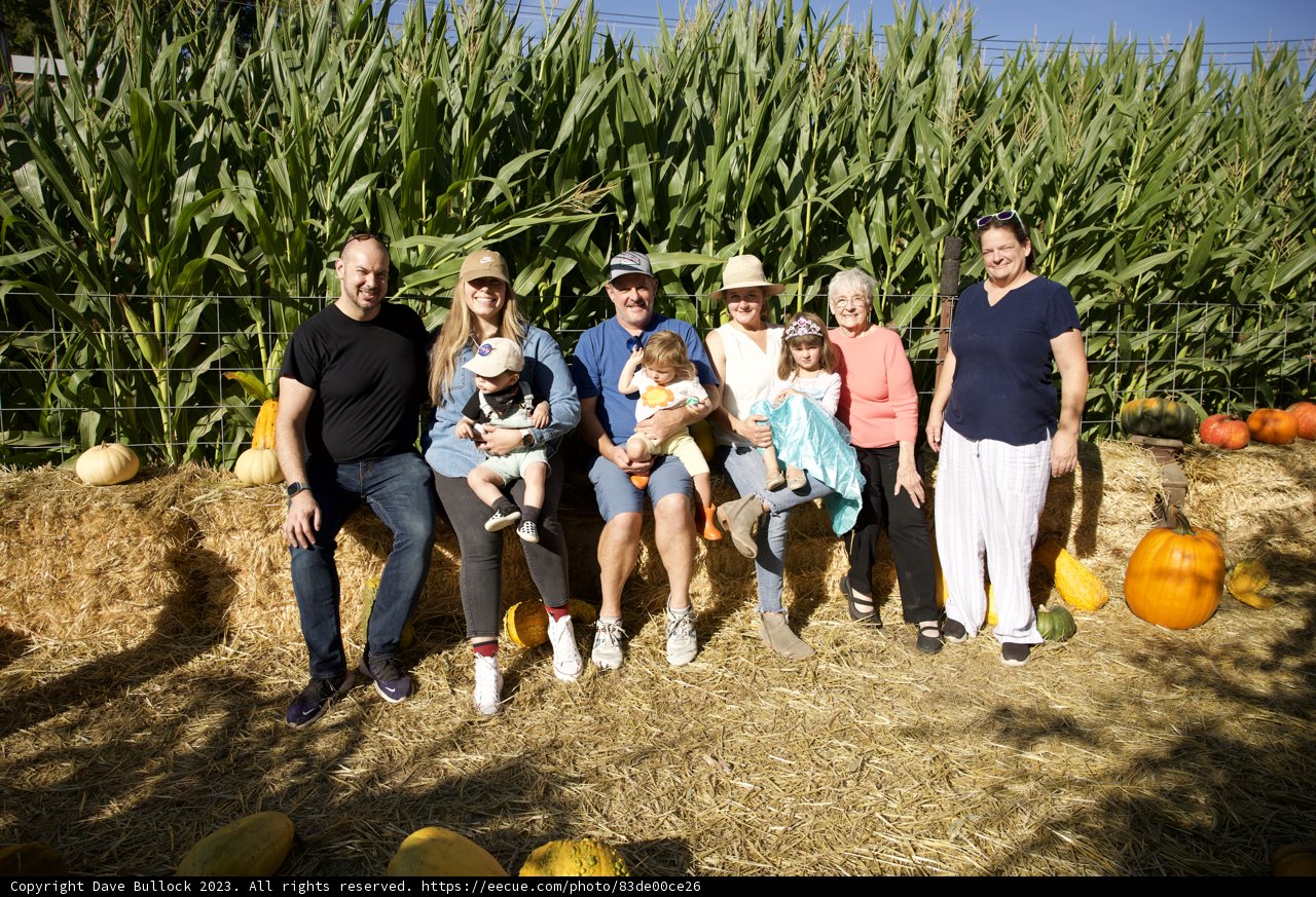 Metzgar Family Harvest Time in the Pumpkin Patch