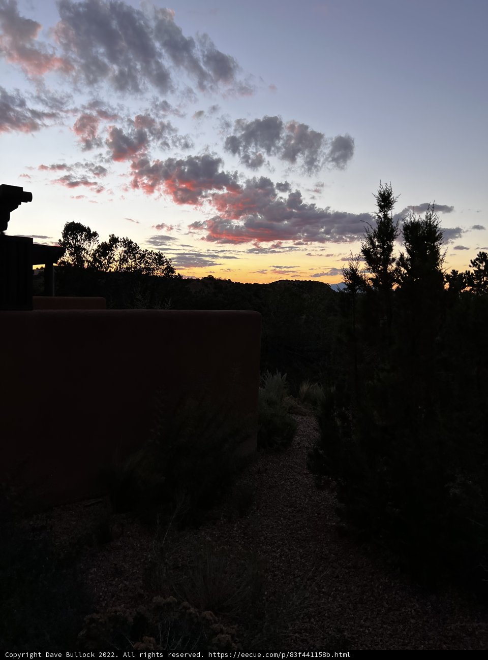 Mountain Sunset at Santa Fe Trail