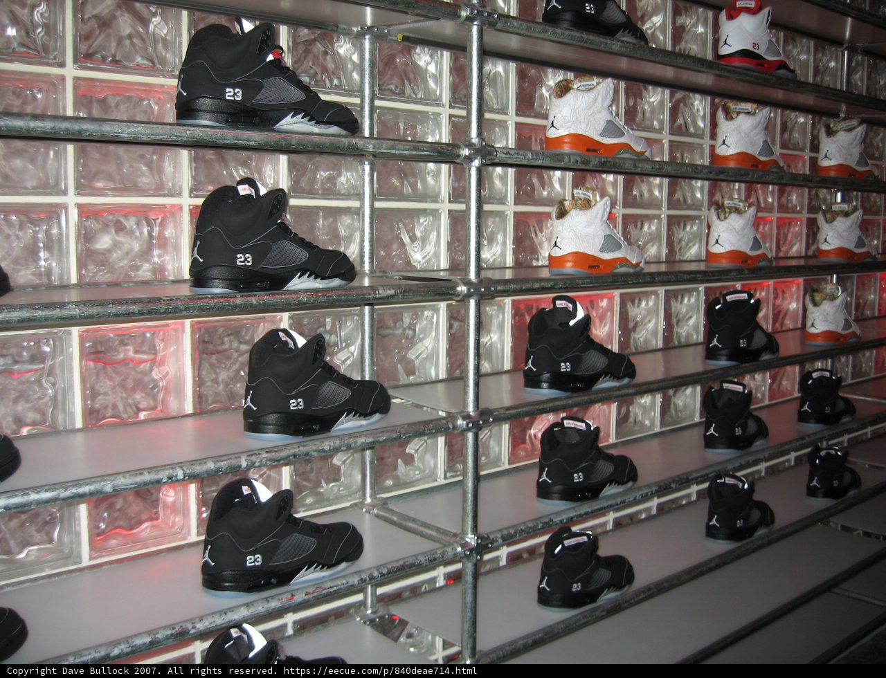 13 Shoes on a Shop Shelf