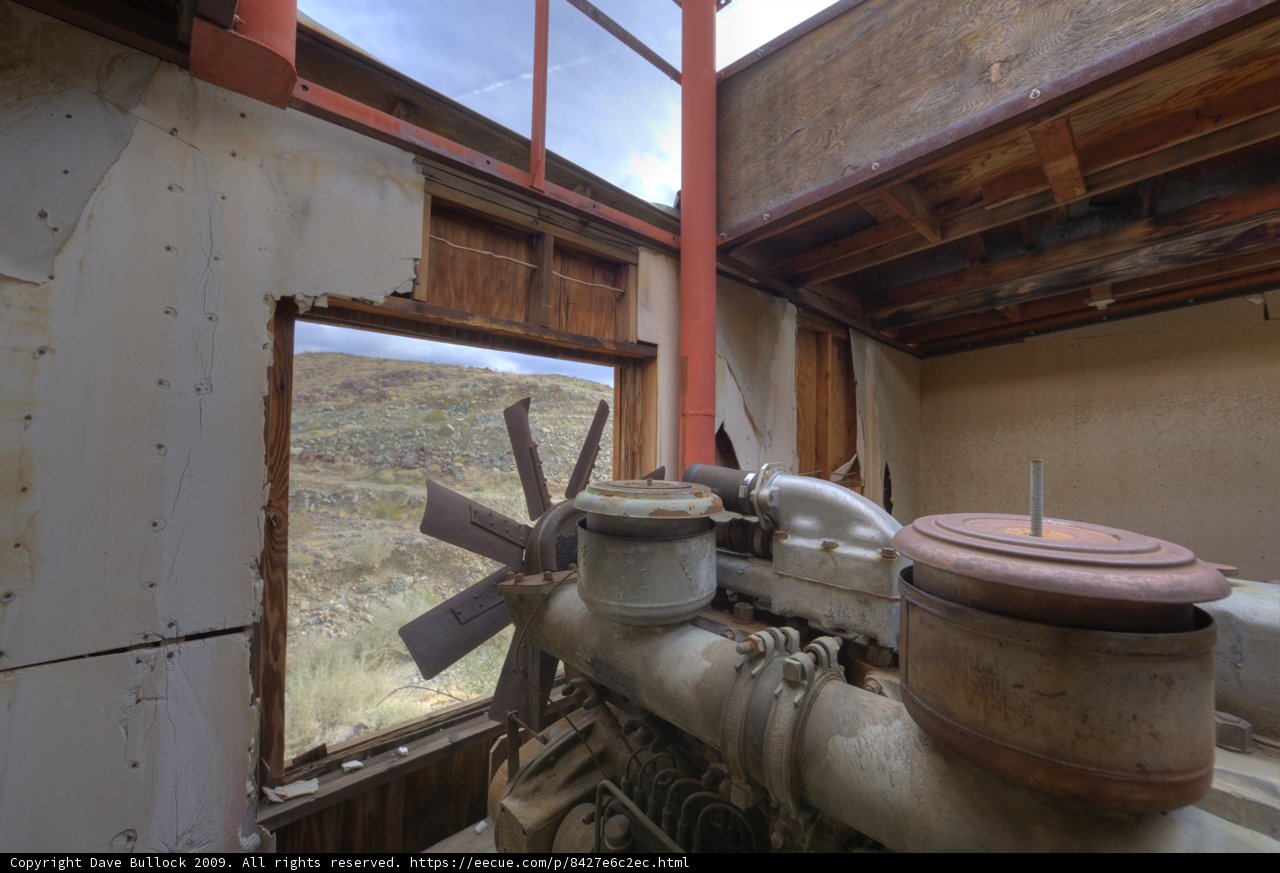 Rusty Engine Sitting by the Window