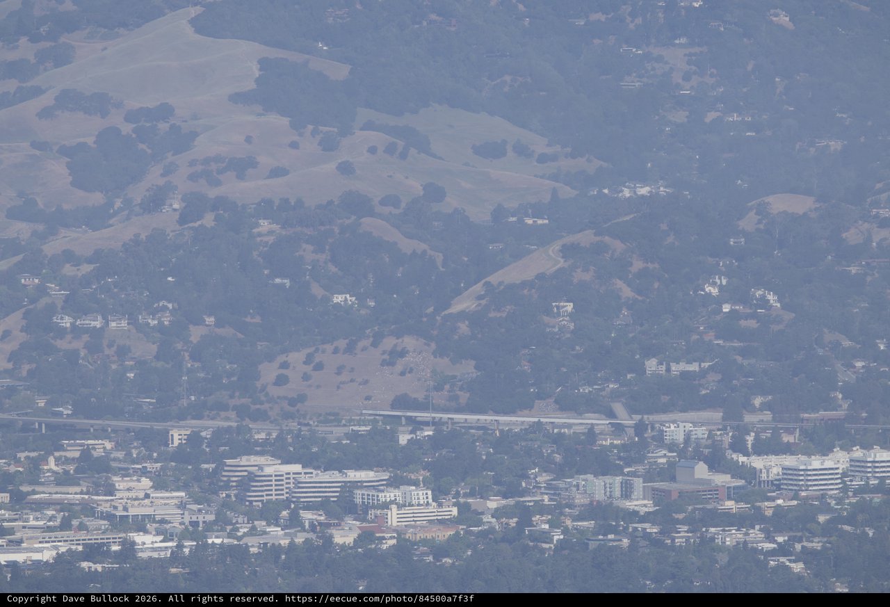 Hazy East Bay Hills Overlook from Mount Diablo