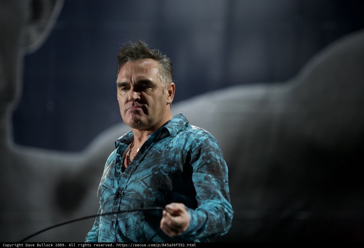 Morrissey Takes the Stage with Mic in Hand