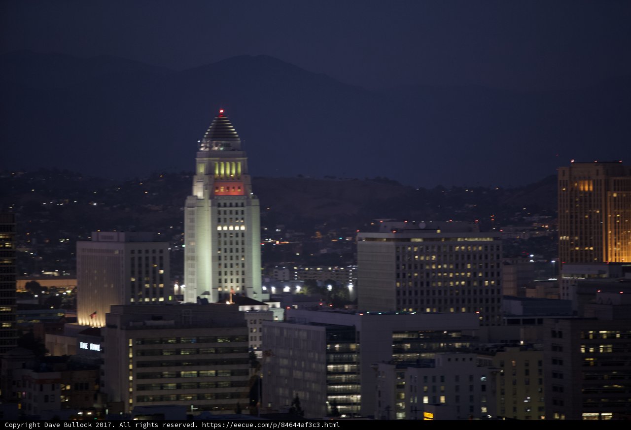 The Vibrant Metropolis of Los Angeles at Night