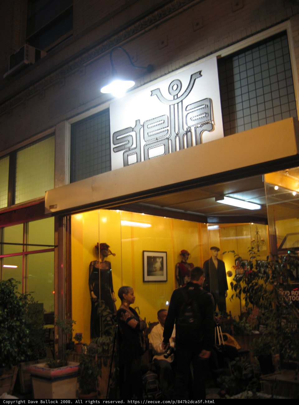 Outdoor Dining at a Decorative Building