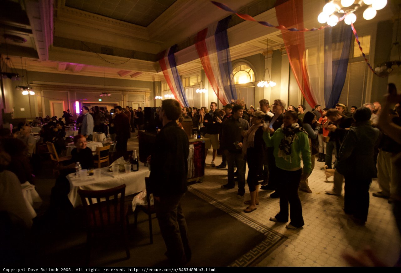 Election Night Celebrations at Restaurant