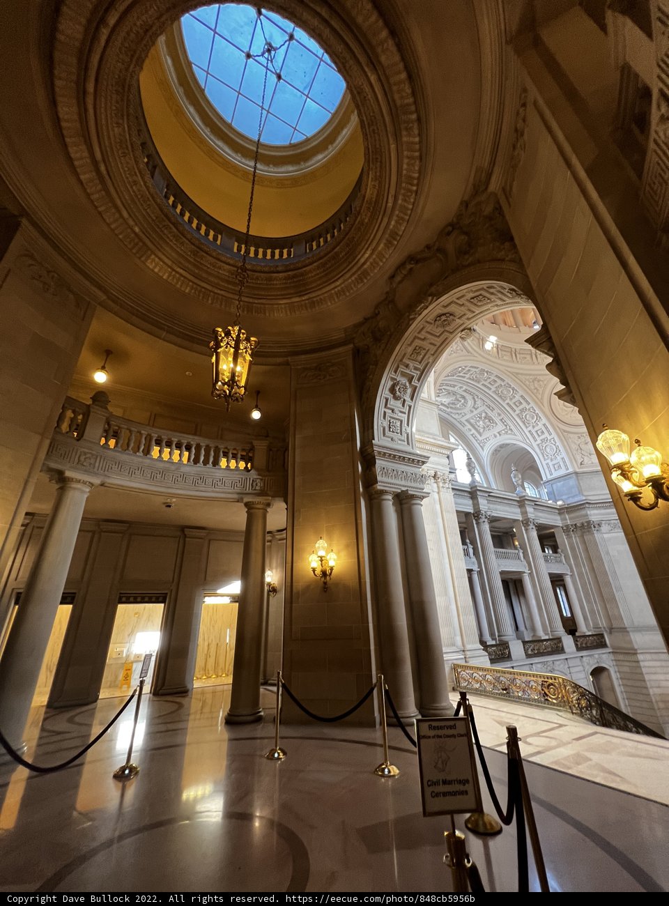 Circular Ceiling in San Francisco City Hall