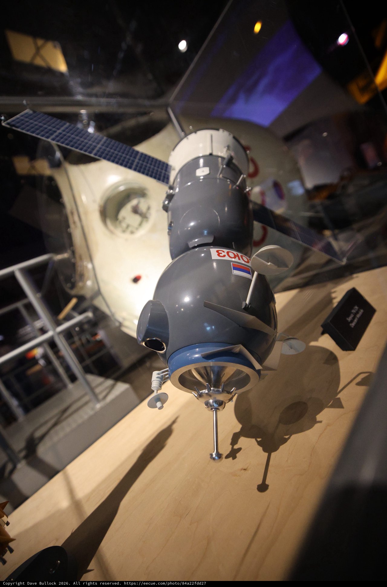 Soyuz Spacecraft Model at Space Museum Display