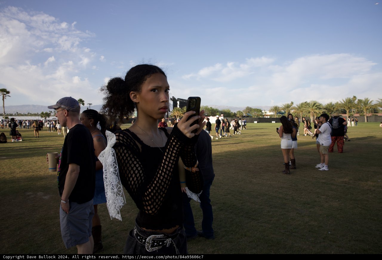 Focused in the Festival Crowd: Coachella 2024