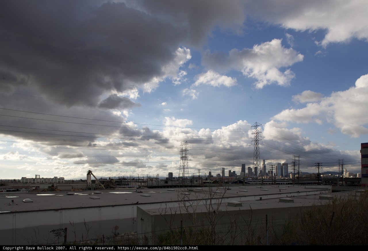 Cumulus Clouds over the Factory