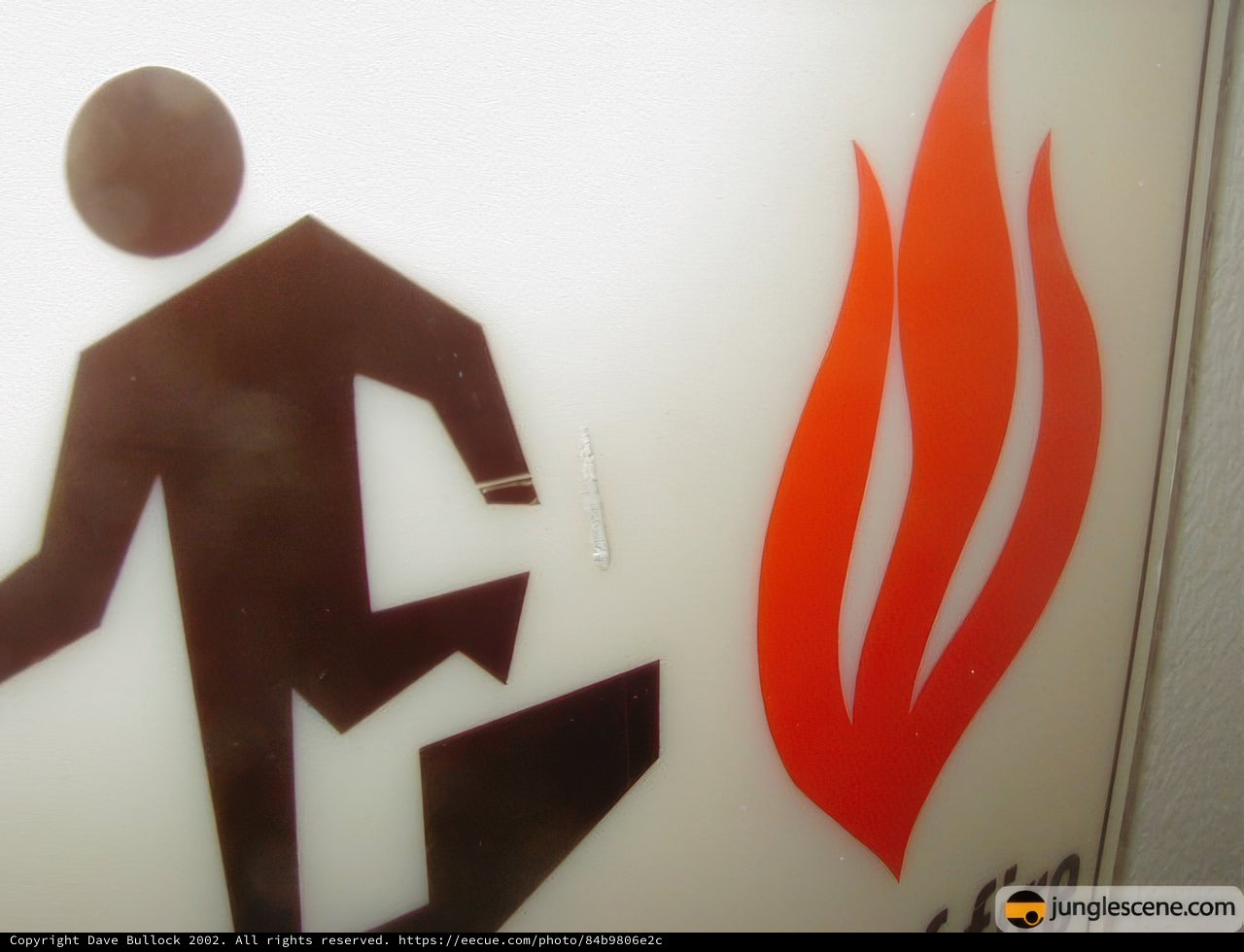 Fire Symbol on Sign