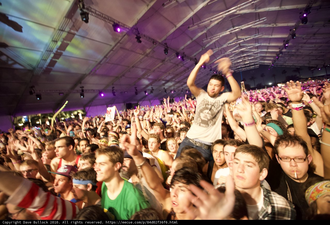 Electric Crowd at Cochella Friday 2010