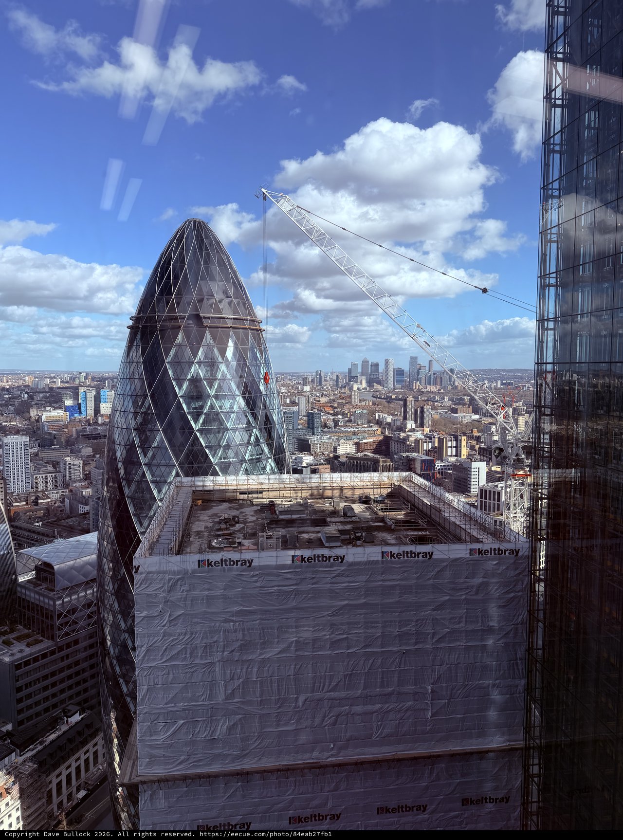 The Gherkin Rising: London's Iconic Skyline Under Construction