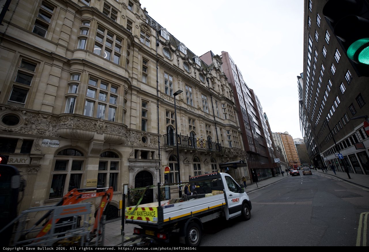Urban Street Scene with Historic Architecture in London