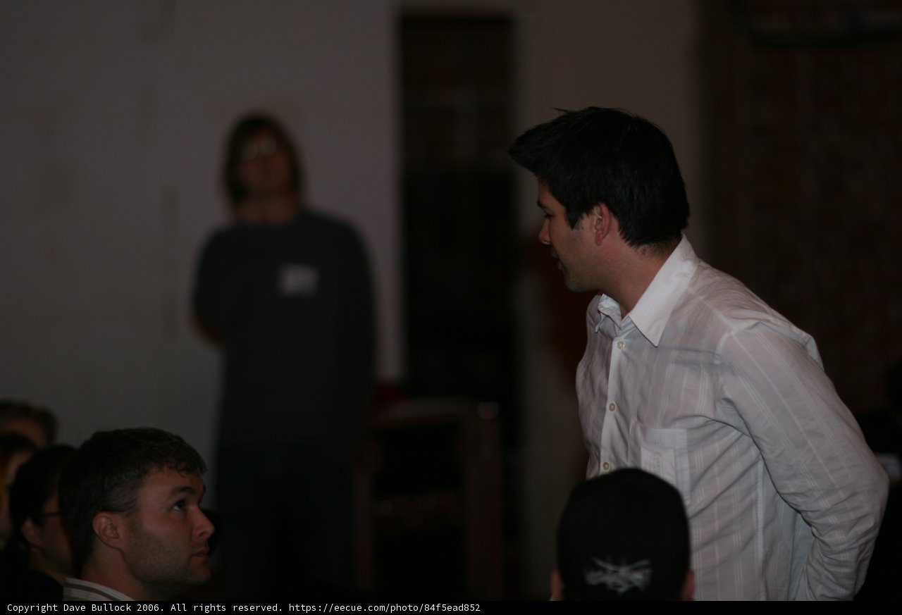Michael White speaks to a captivated audience