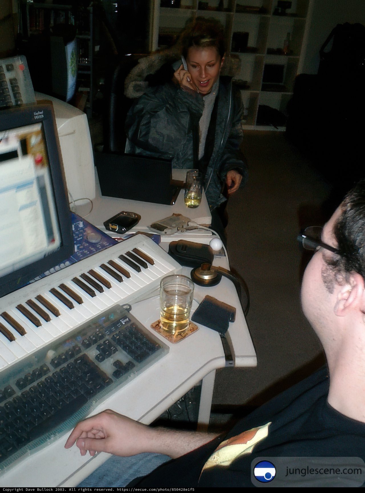 Man hard at work on his computer