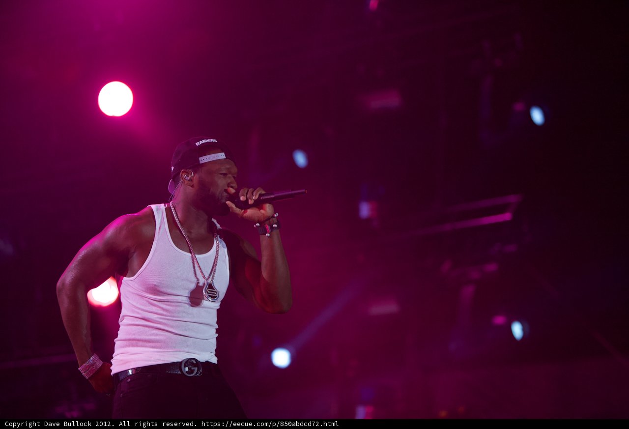 50 Cent Rocks the Stage at Coachella 2012