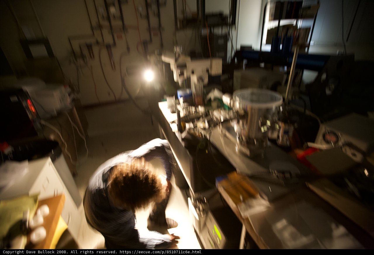 The Man under the Light in UCLA Lab