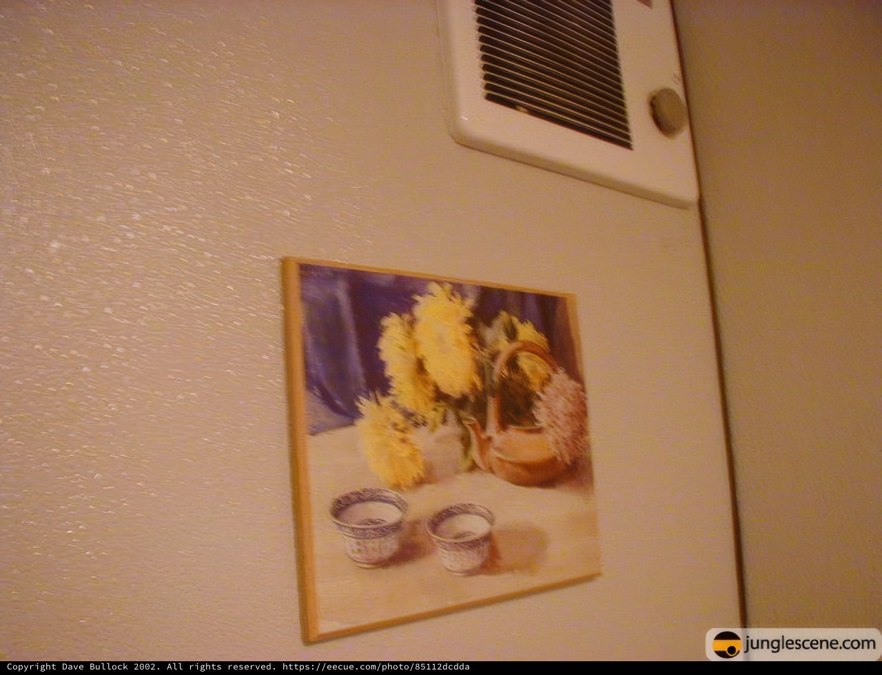 Floral Accents on the Fridge