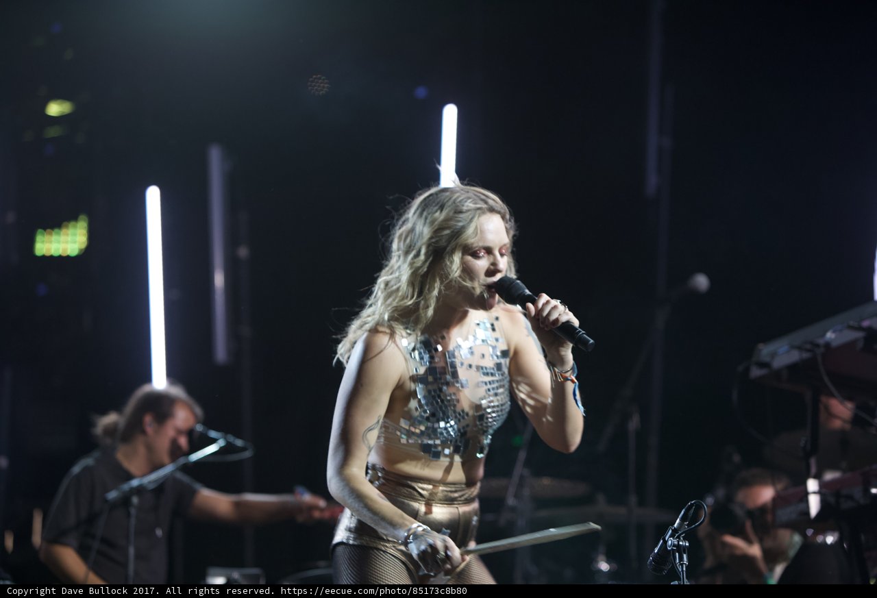 Bikini Babe Belting Out a Hit