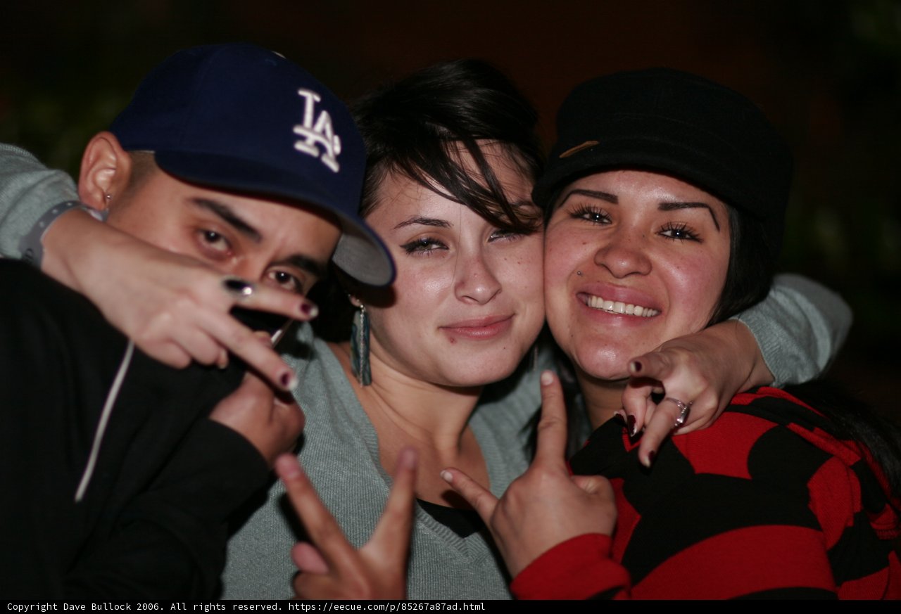 Three Friends Strike a Pose