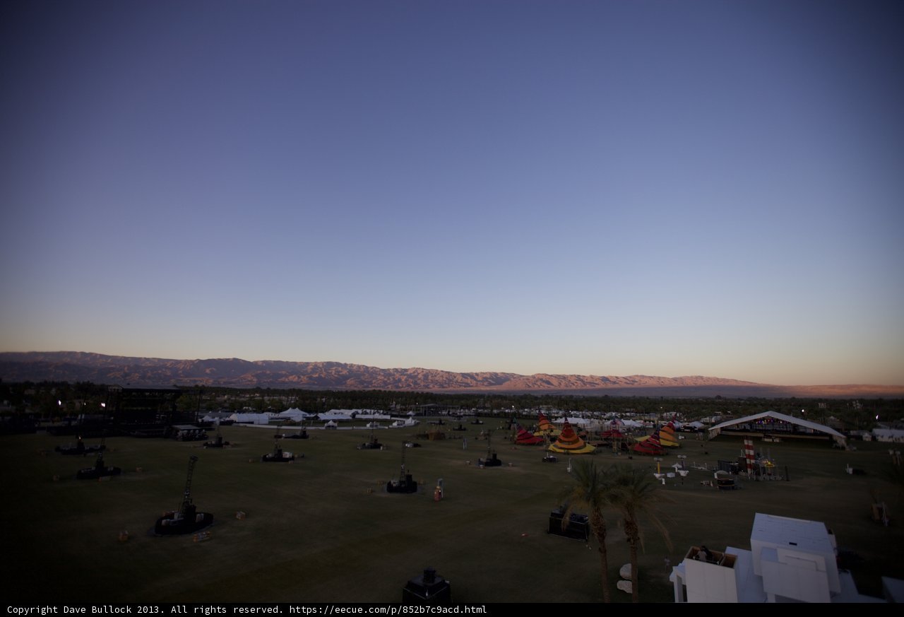 Serene Desert View from Atop a Hill