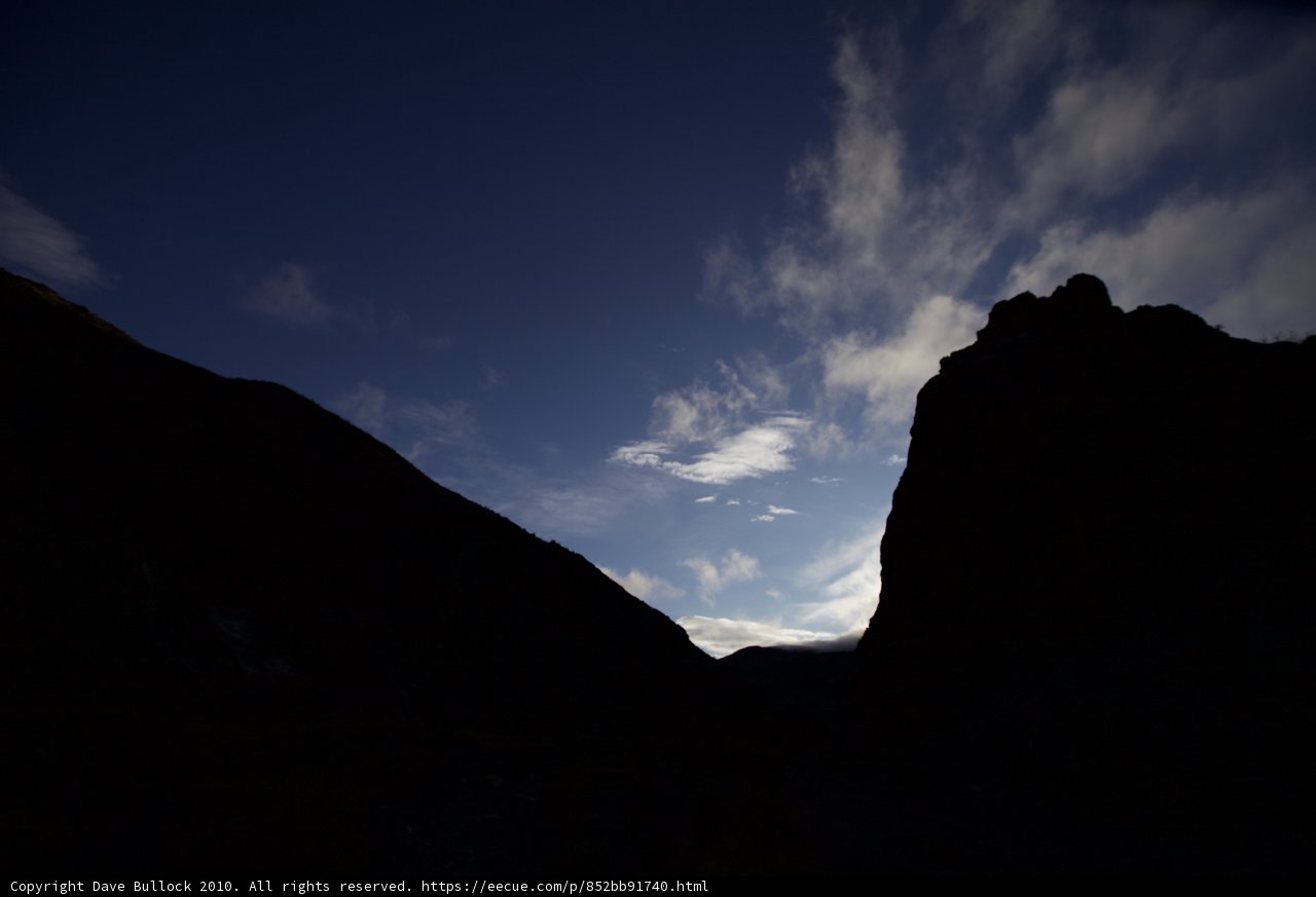 Radiant Sunshine Above the Mountain Range