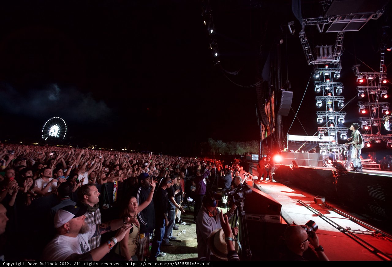 Night Sky Over Coachella Concert