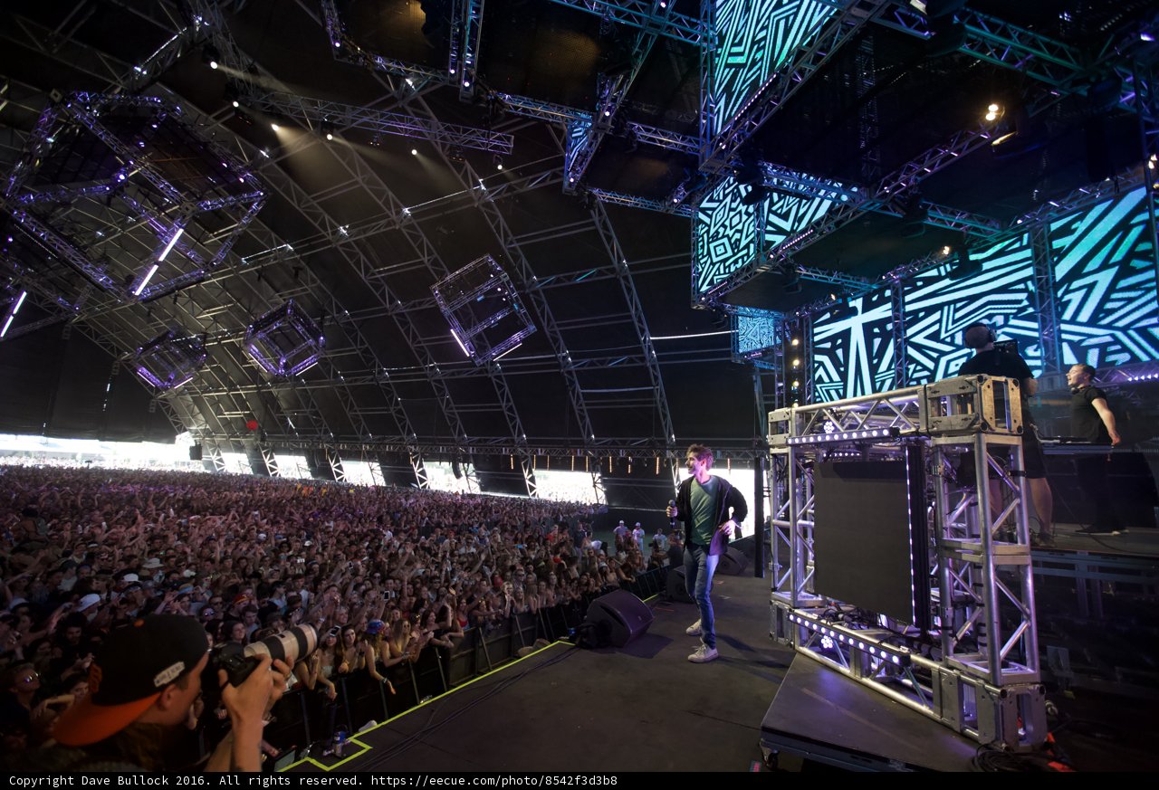 Man Commands Audience at Coachella Concert