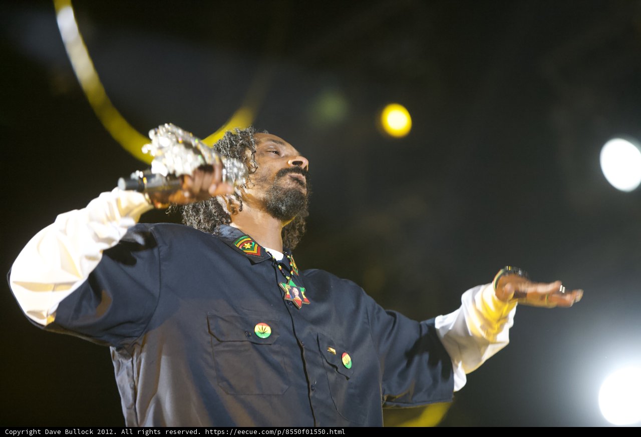 Snoop Dogg Heating Up the Stage at Coachella 2012