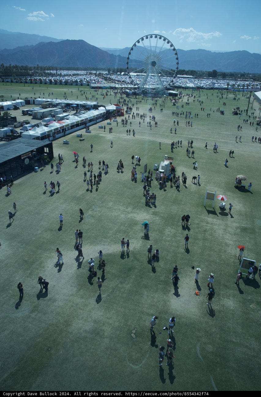 Sunny Day at Coachella 2024: A Spectacular Aerial View