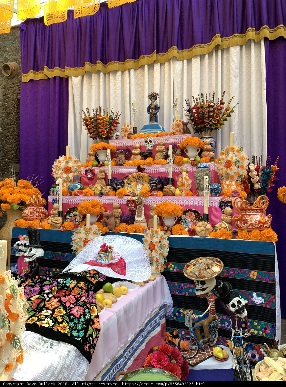 A Colorful Flower Altar for Prayer