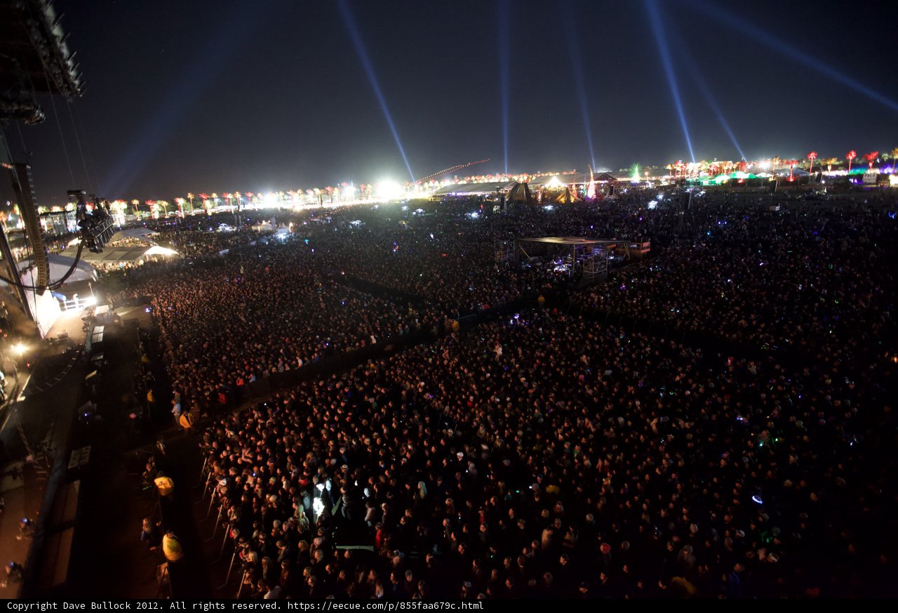 Electric Crowd at Night