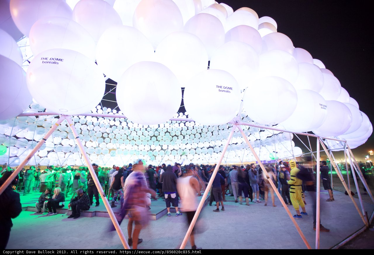 Balloon Art Takes Over Coachella Night Sky