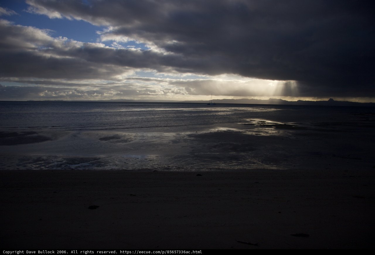 Majestic Sunset over Fiji Beach